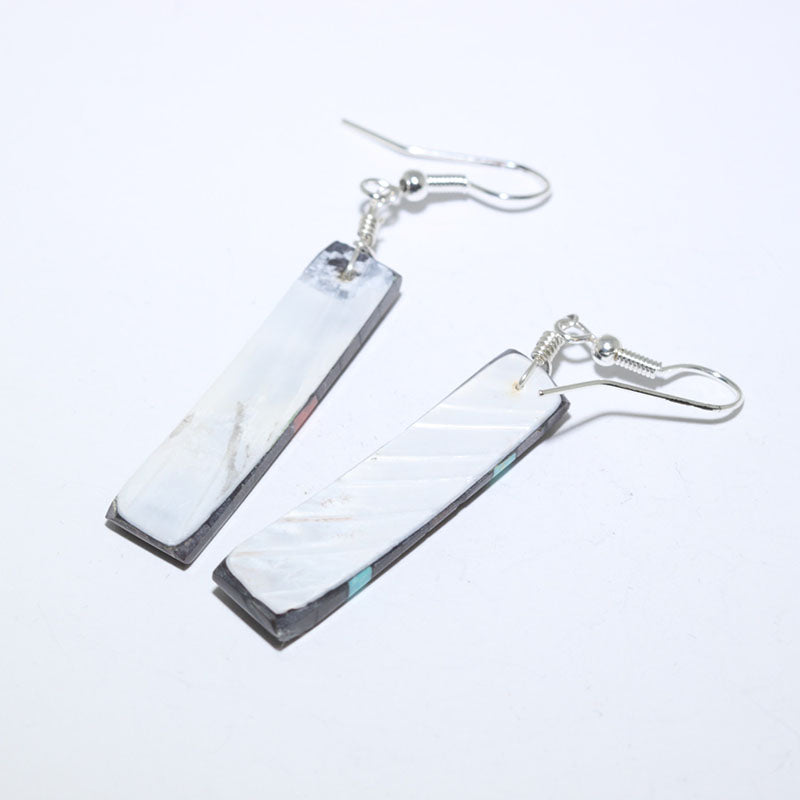 Santo Domingo earrings by Joe & Angie Reano