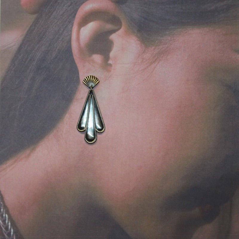 Sterling silver earrings by Steve Arviso