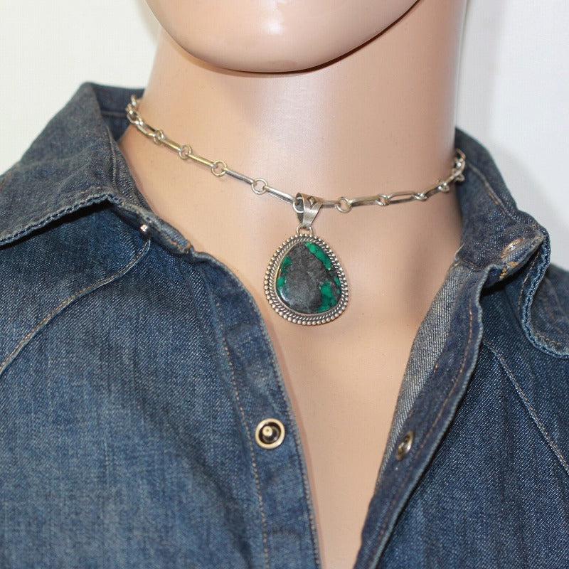 Royston pendant by Robin Tsosie