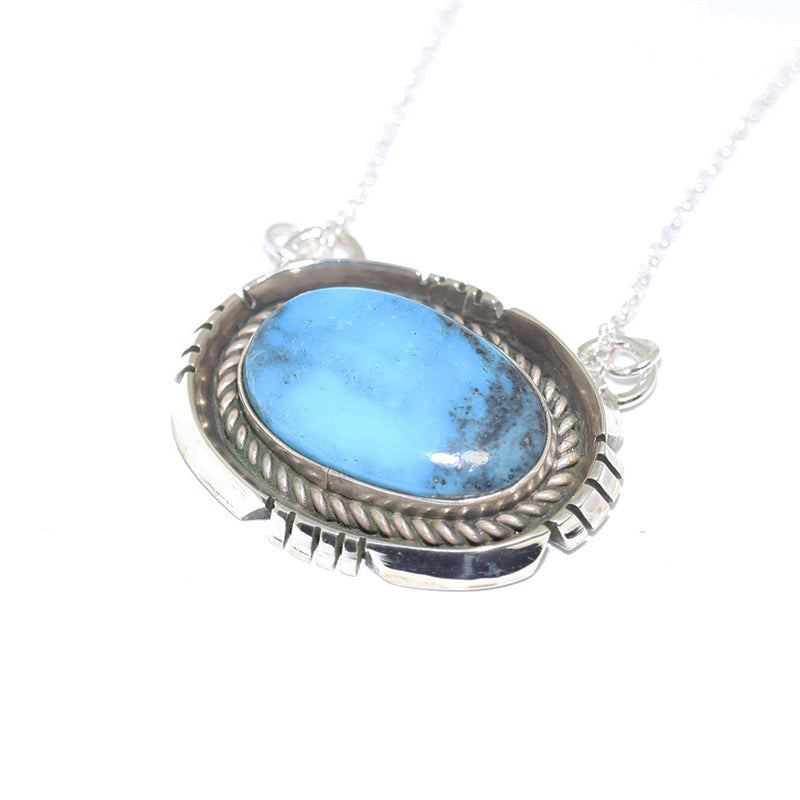 【Mineo666】Fred Peters ペンダント Navajo Fred Peters Number Eight Turquoise Pendant - 練馬の