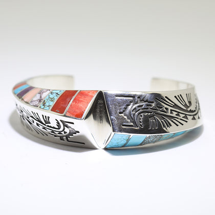 Inlay Bracelet by Lonn Parker 5-3/4