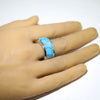 Inlay Ring by Stewart Yellowhorse-10.5