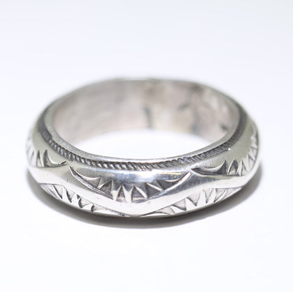 Silver Ring by Arnold Goodluck- 9