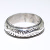 Silver Ring by Arnold Goodluck- 9