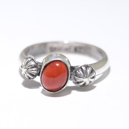 Coral Ring by Robin Tsosie- 7.5