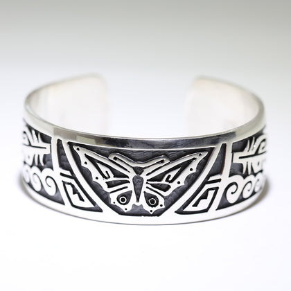 Silver Bracelet by Pat Tewawina 5-3/4