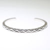 Silver Bracelet by Lyle Secatero 5-1/4"