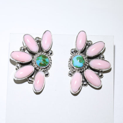 Pink Conch Earrings by Reva Goodluck