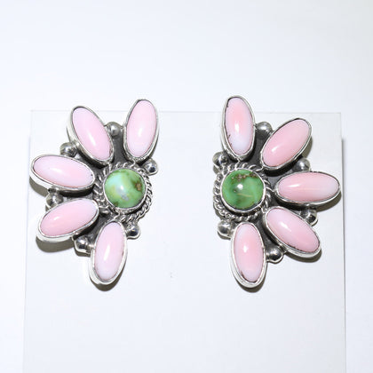 Pink Conch Earrings by Reva Goodluck