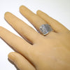 Silver Ring by Pat Tewawina- 9