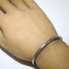 Silver Bracelet by Lyle Secatero 5-1/4"