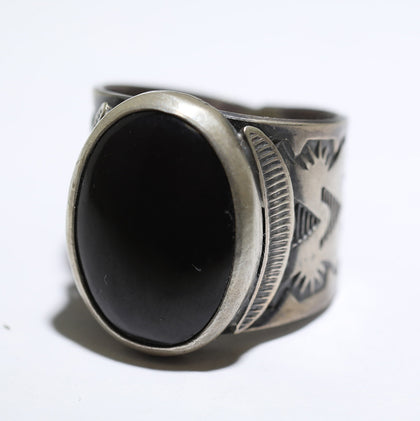 Onyx Ring by Arnold Goodluck- 10.5