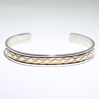 Silver/14K Bracelet by Bruce Morgan