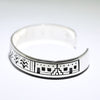 Silver Bracelet by Clifton Mowa 5-3/4"