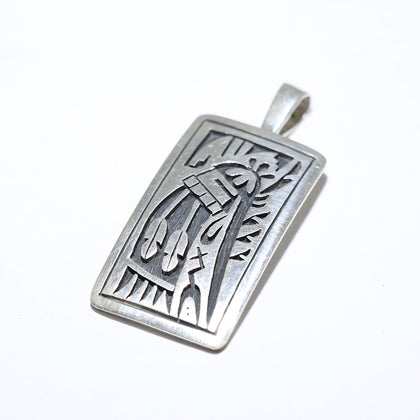 Silver Pendant by Clifton Mowa