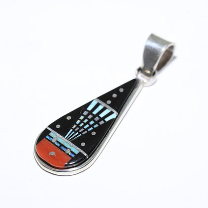 Inlay Pendant by Erwin Tsosie