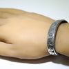 Silver Bracelet by Clifton Mowa 5-3/4"