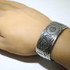 Silver Bracelet by Clifton Mowa 5-3/4"