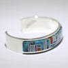 Inlay Bracelet by Patricia & Edward Becenti 5-3/4"