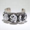 White Buffalo Bracelet by Arnold Goodluck 6"