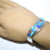 Inlay Bracelet by Patricia & Edward Becenti 5-1/2"