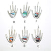 Inlay Hand Pendant by Navajo