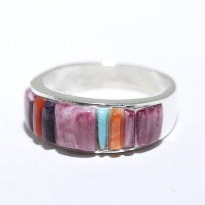 Inlay Ring by Veronica Benally- 5.5