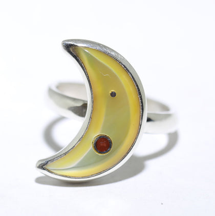 Moon Ring by Hope Etsitty- 6.5