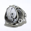 White Buffalo Ring by Navajo- 9.5