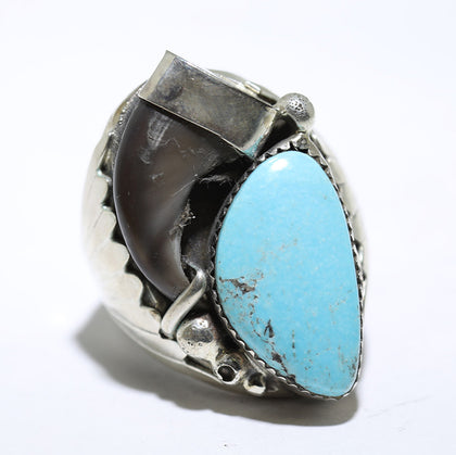 Turquoise Ring by Navajo- 10.5