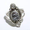 White Buffalo Ring by Navajo- 7.5