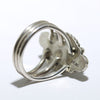 White Buffalo Ring by Navajo- 7.5
