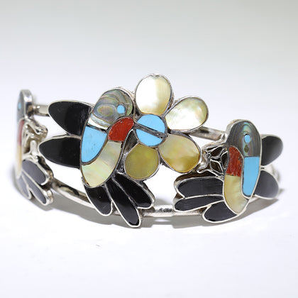 Inlay Bracelet by Zuni 5-1/4