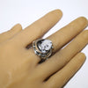 White Buffalo Ring by Navajo- 9.5