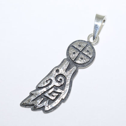 Silver Pendant by Ruben Saufkie