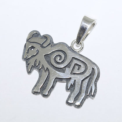 Silver Pendant by Ruben Saufkie