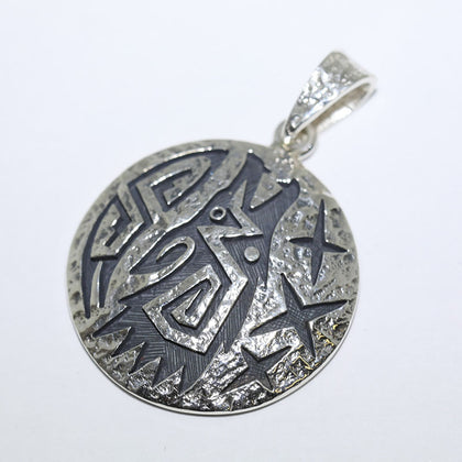 Silver Pendant by Ruben Saufkie