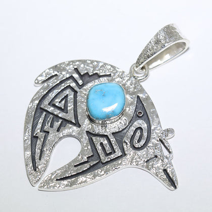 Blue Gem Pendant by Ruben Saufkie