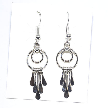 Silver Earrings by Navajo
