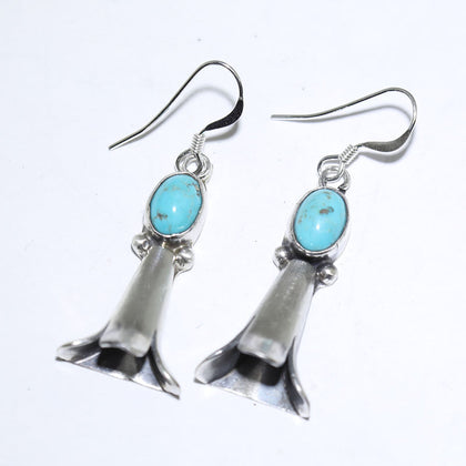Turquoise Earrings by Navajo