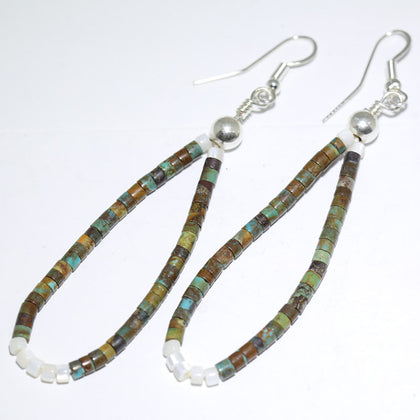 Heishi Earrings by Navajo
