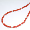 Coral Strand Necklace by Navajo 20"