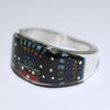 Inlay Ring by Erwin Tsosie- 10.5