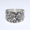 Silver Ring by Steve Yellowhorse- 9.5