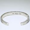 Silver Bracelet by Calvin Martinez 5-1/4"