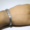 Silver Bracelet by Calvin Martinez 5-1/4"