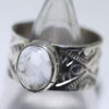 White Buffalo Ring by Arnold Goodluck- 8