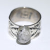 White Buffalo Ring by Arnold Goodluck- 7.5