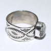 White Buffalo Ring by Arnold Goodluck- 7.5