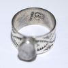 White Buffalo Ring by Arnold Goodluck- 7.5